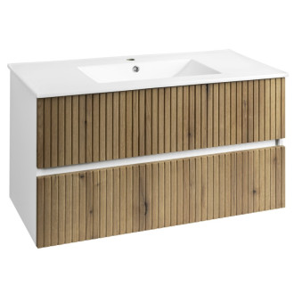 PANEDA STRIP umývadlová skrinka 99,5x55x45,2cm, dub emporio PN310