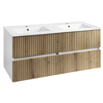 PANEDA STRIP umývadlová skrinka 119x55x45, 2cm, dub emporio
