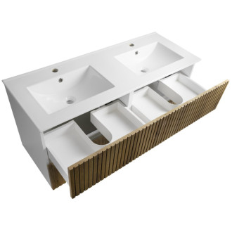 PANEDA STRIP umývadlová skrinka 119x55x45, 2cm, dub emporio