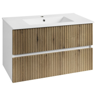 PANEDA STRIP umývadlová skrinka 89,5x55x45,2cm, dub emporio PN390