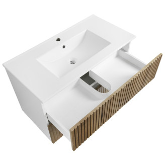 PANEDA STRIP umývadlová skrinka 89,5x55x45,2cm, dub emporio PN390