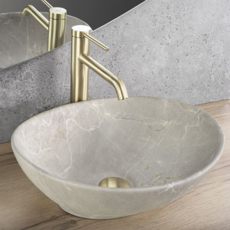 Rea Umyvadlo na desku Rea Sofia Beige Matt REA-U6360
