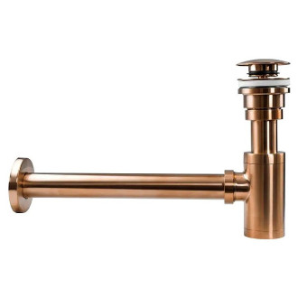Rea Umývadlový sifón s univerzálnym výpustom click-clack - REA COPPER MAT REA-A5699