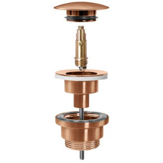 Rea Umývadlový sifón s univerzálnym výpustom click-clack - REA COPPER MAT REA-A5699