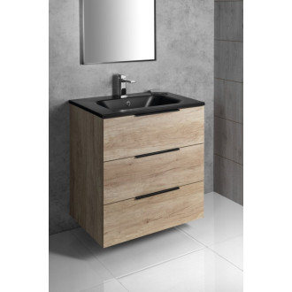CIRASA umývadlová skrinka 69,8x75x46cm, 3x zásuvka, dub Alabama CR731-2222