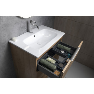 CIRASA umývadlová skrinka 59,2x75x46cm, 3x zásuvka, dub Alabama CR631-2222