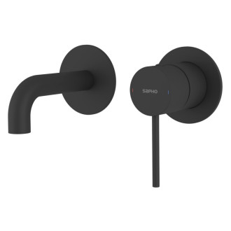 ULTRAMIX podomietková dvojprvková umývadlová batéria, hubica 10cm, čierna mat