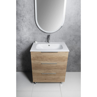 CIRASA umývadlová skrinka 79,8x75x46cm, 3x zásuvka, biela lesk CR831-3030
