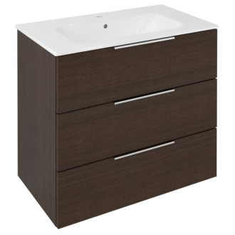 CIRASA umývadlová skrinka 79,8x75x46cm, 3x zásuvka, borovica rustik CR831-1616