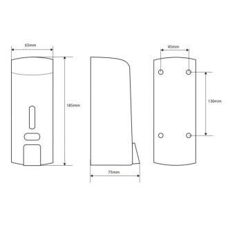 BEMETA Dávkovač tekutého mydla 300ml, plast lesk 121209142