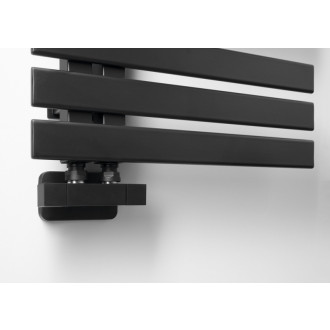 CUBE TWIN pripojovacia sada ventilov pre stredové pripojenie, čierna mat