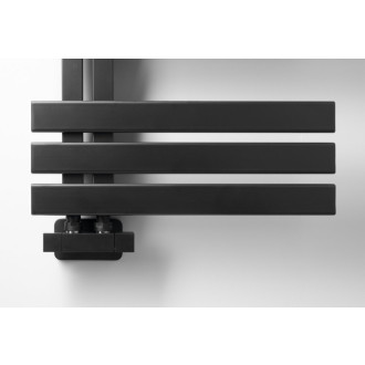 CUBE TWIN pripojovacia sada ventilov pre stredové pripojenie, čierna mat