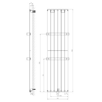 COLONNA vykurovacie teleso 450x1800mm, pieskovec