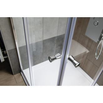 AGGA obdĺžniková sprchová zástena 900x800mm, číre sklo