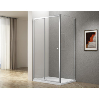 UGGA obdĺžnikový sprchovací kút 1000x800mm, číre sklo