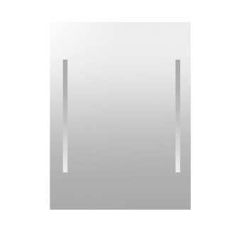 Zrkadlo 600x800 mm, osvetlenie, tlačidlový vypínač CN702