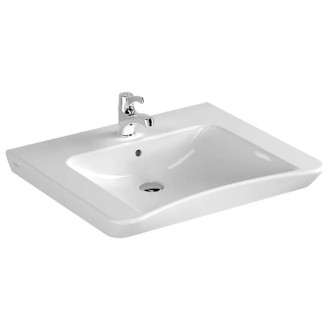 VITRA Bezbariérové umývadlo 65x56x15,5 cm biele 5291-003-0001
