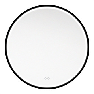 Zrkadlo okrúhle pr. 800 mm, LED osvetlenie, čierny rám CN165