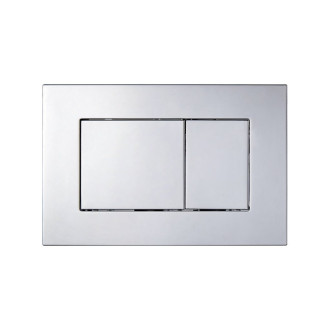 CERANO - Kompletný podomietkový WC set Cesso - biela matná - WC tlačidlo Classic, chróm - na zamurovanie - 49x36 cm