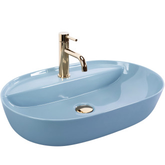 Rea Umývadlo na dosku REA Aura 61 L.Blue Shiny REA-U6618