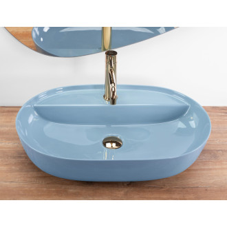 Rea Umývadlo na dosku REA Aura 61 L.Blue Shiny REA-U6618