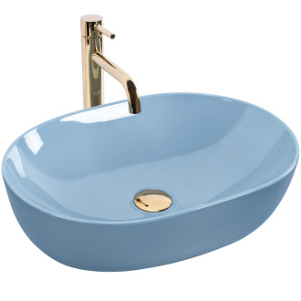 Rea Umývadlo na dosku REA LISA L.BLUE SHINY REA-U6620