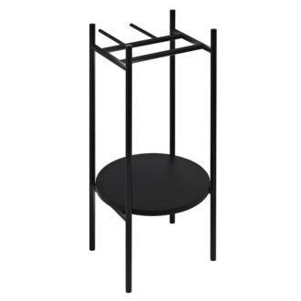 PUNO podstavec pod okrúhle umývadlá 375x830x448xmm, čierna SKA380-2