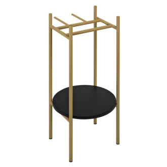 PUNO podstavec pod okrúhle umývadlá 375x830x448xmm, zlato mat SKA380-5