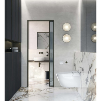 WCLEAN závesné WC Swirlflush s integrovaným elektronickým bidetom, biela dual-mat