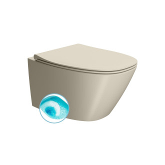 MODO závesná WC misa, Swirlflush, 37x54cm, creta dual-mat
