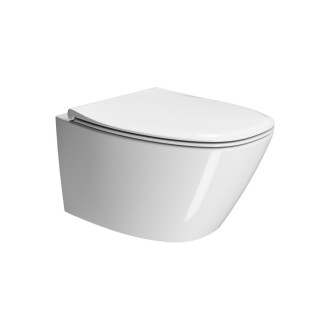 MODO závesná WC misa, Swirlflush, 37x54cm, biela ExtraGlaze