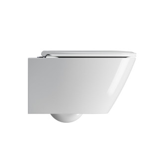 MODO závesná WC misa, Swirlflush, 37x54cm, biela ExtraGlaze