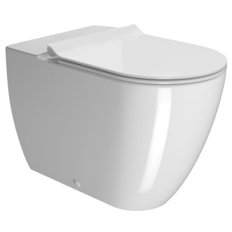 PURA WC misa kombi spodný/zadný odpad, Swirlflush, 36x63cm, biela ExtraGlaze
