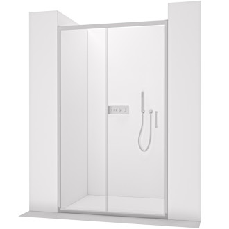 CERANO - Sprchové posuvné dvere Orlano L/P - 5 mm - chróm, transparentné sklo - 140x195 cm
