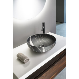 RONDANE keramické umývadlo na dosku Ø 41cm, carnico mramor