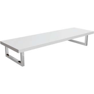 CERANO - Doska pod umývadlo Navira Pro + 2 konzoly pod dosku - biela matná - 100x46x3, 6 cm