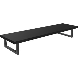 CERANO - Doska pod umývadlo Navira Pro + 2 konzoly pod dosku - čierna matná - 121x46,5x3,6 cm