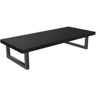 CERANO - Doska pod umývadlo Navira Pro + 2 konzoly pod dosku - čierna matná - 61x46,5x3,6 cm