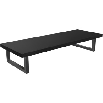 CERANO - Doska pod umývadlo Navira Pro + 2 konzoly pod dosku - čierna matná - 81x46,5x3,6 cm