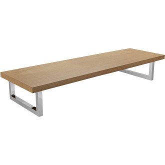 CERANO - Doska pod umývadlo Navira Pro + 2 konzoly pod dosku - dub medový - 100x46x3, 6 cm