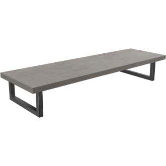 CERANO - Doska pod umývadlo Navira Pro + 2 konzoly pod dosku - betónovo šedá - 100x46x3, 6 cm