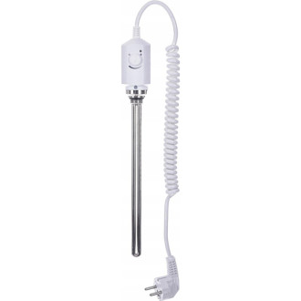 CERANO - Kúpeľňový radiátorový set Lincoln - kombinované vykurovanie, termo tyč - stredové pripojenie 50 mm - 484W - biela matná - 1600x500 mm