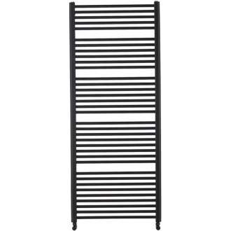 CERANO - Kúpeľňový radiátorový set Alberto - kombinované vykurovanie, wifi tyč - bočné jednobodové pripojenie - 999W - čierna matná - 1660x650 mm