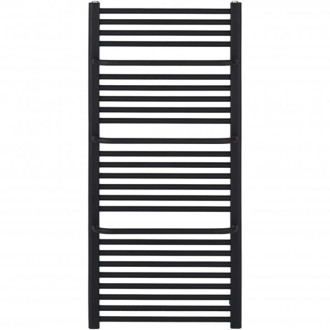 CERANO - Kúpeľňový radiátorový set Antonio - kombinované vykurovanie, wifi tyč - bočné jednobodové pripojenie - 857W - čierna matná - 1460x550 mm