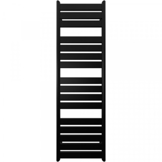 CERANO - Kúpeľňový radiátorový set Arturo - kombinované vykurovanie, termo tyč - bočné jednobodové pripojenie - 859W - čierna matná - 1600x500 mm