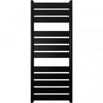 CERANO - Kúpeľňový radiátorový set Arturo - ústredné vykurovanie - bočné jednobodové pripojenie - 644W - čierna matná - 1200x500 mm