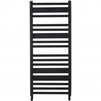 CERANO - Kúpeľňový radiátorový set Enrico - kombinované vykurovanie, termo tyč - bočné jednobodové pripojenie - 559W - čierna matná - 1210x550 mm