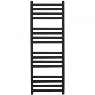 CERANO - Kúpeľňový radiátorový set Fulgidus - kombinované vykurovanie, wifi tyč - bočné jednobodové pripojenie - 616W - čierna matná - 1190x430 mm