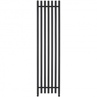 CERANO - Kúpeľňový radiátorový set Valerio - kombinované vykurovanie, wifi tyč - bočné jednobodové pripojenie - 872W - čierna matná - 1560x390 mm