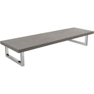 CERANO - Doska pod umývadlo Navira Pro + 2 konzoly pod dosku - betónovo šedá - 100x46x3, 6 cm